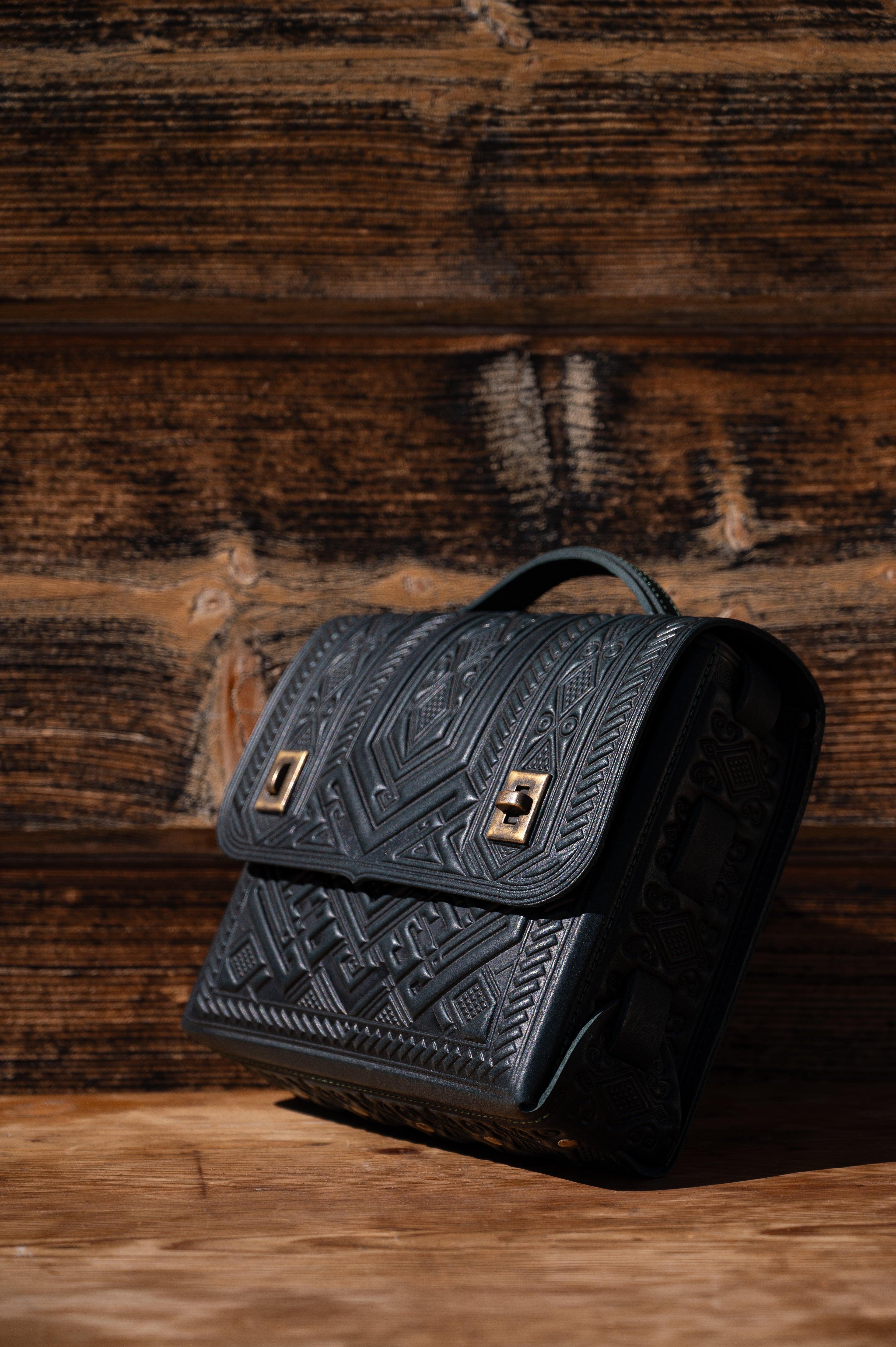 bowl backpack purse handmade leather Leather backpack bag “Project” – Crafted by Hand