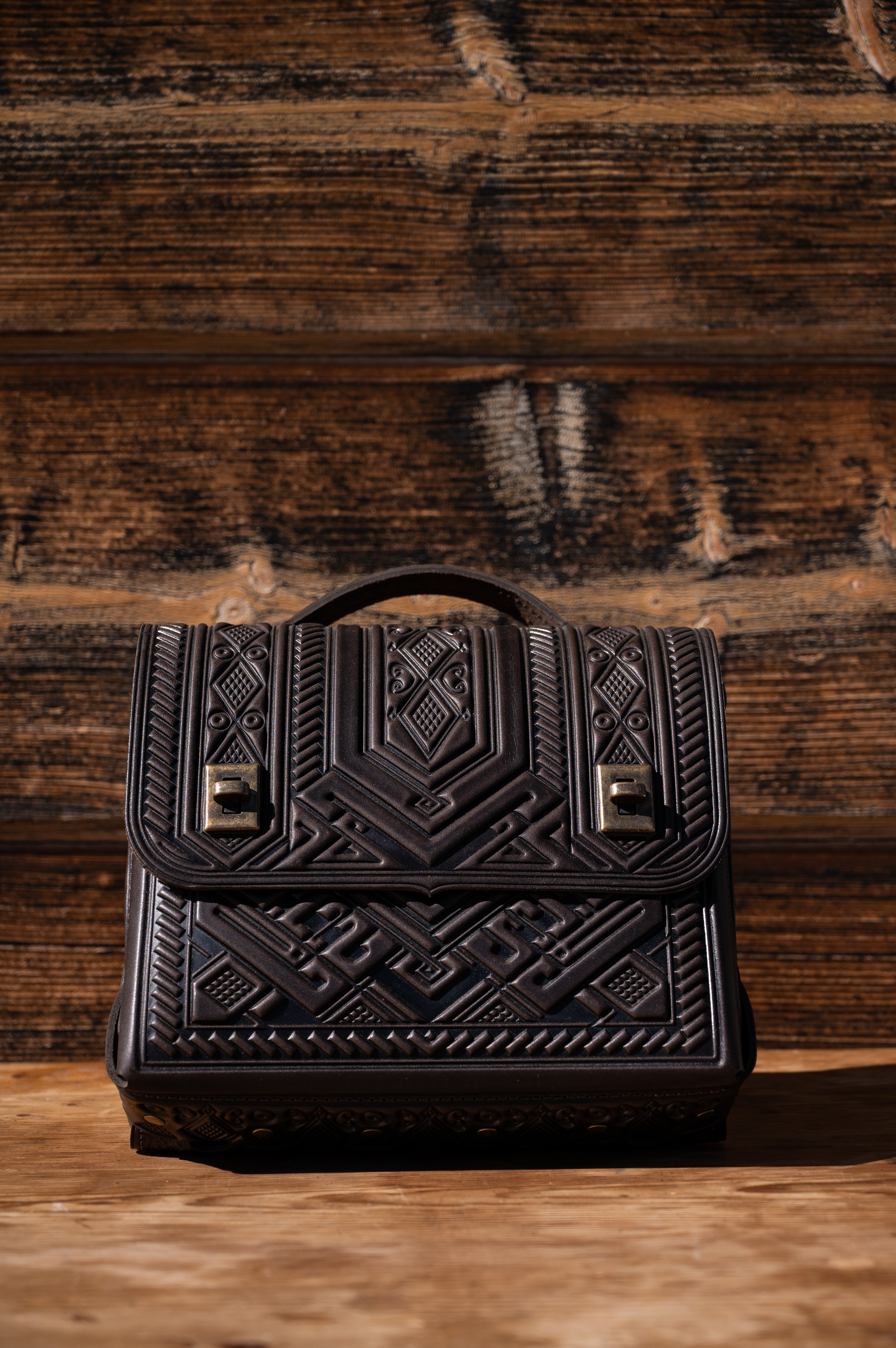 Leather backpack bag “Project”