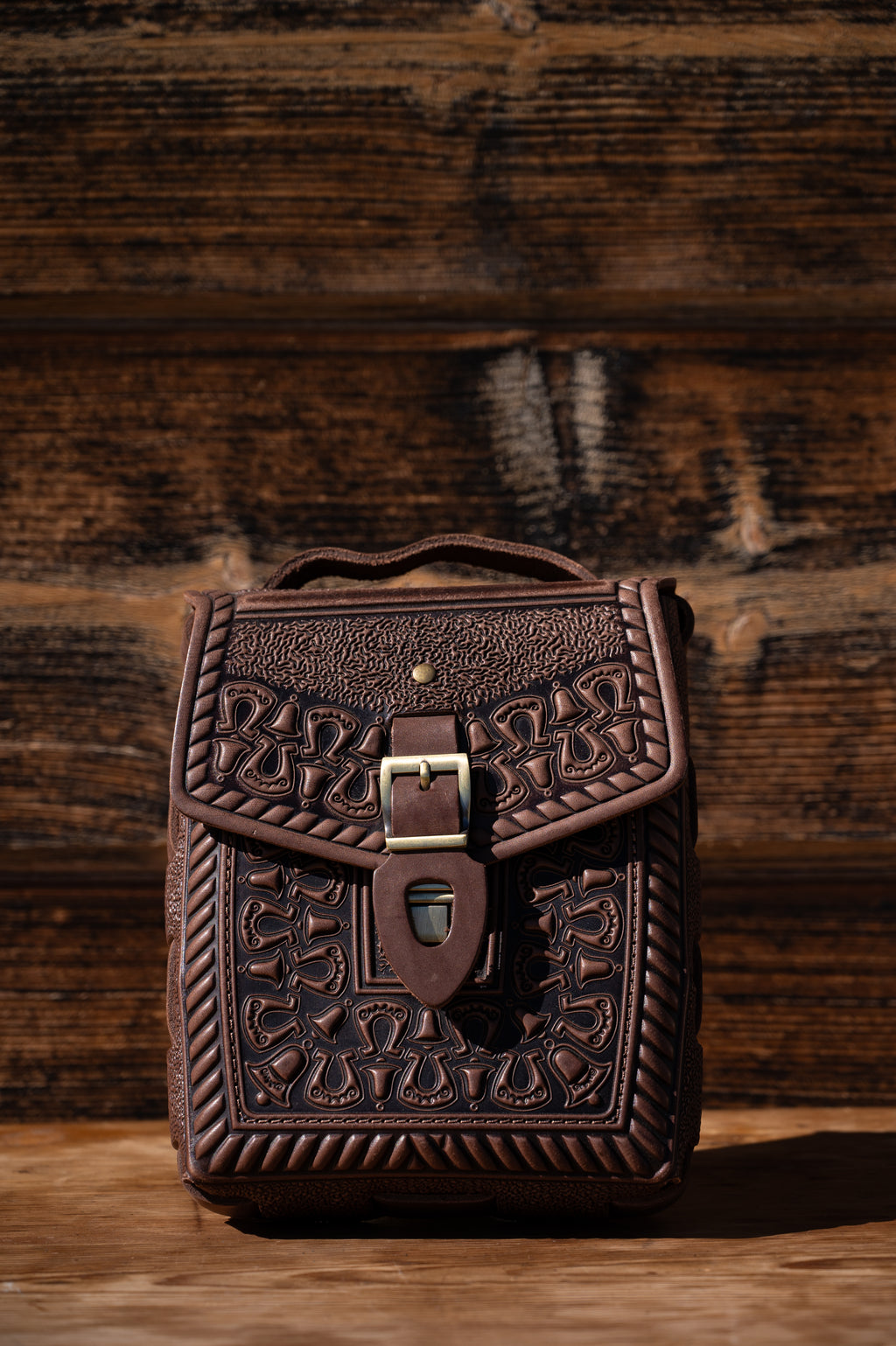 Leather bag “Horseshoe”