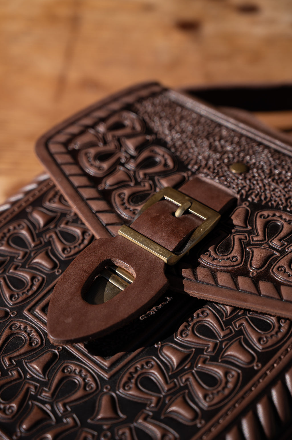 Leather bag “Horseshoe”