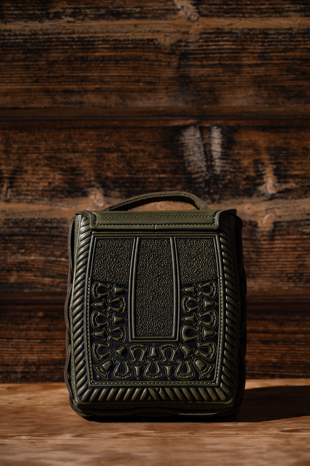 Leather bag “Horseshoe”