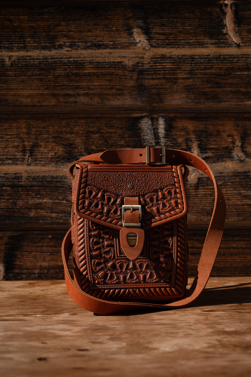 Leather bag “Horseshoe”