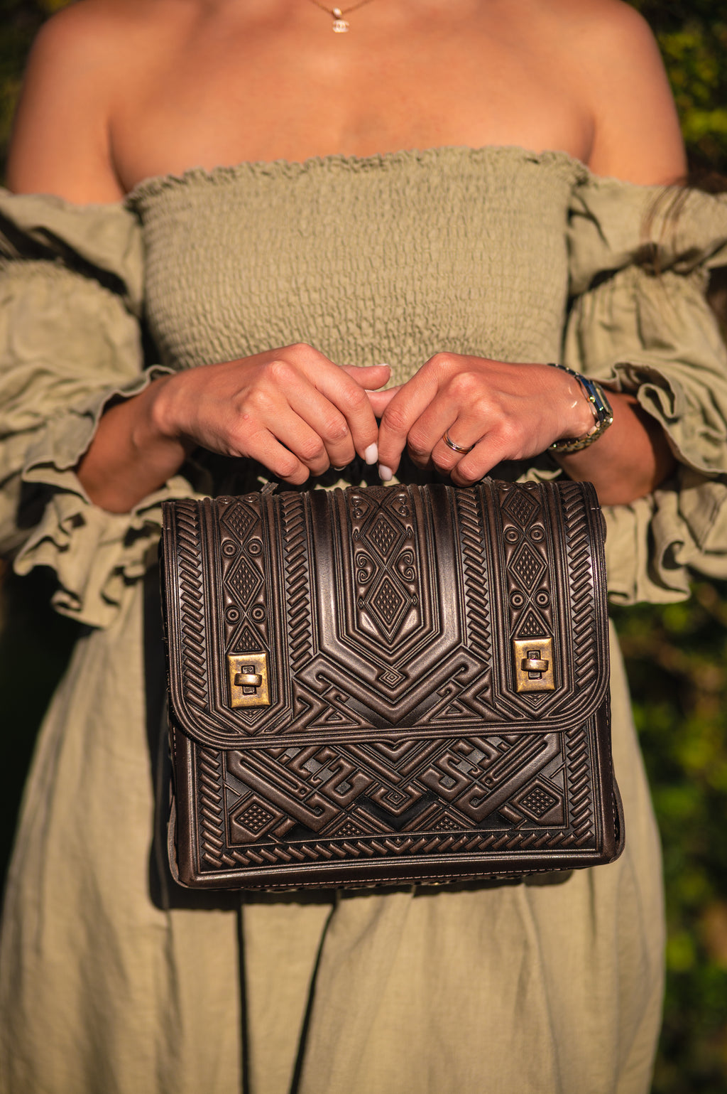 Leather backpack bag “Project”